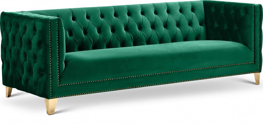 Tufted sofa with Gold Nailheads
