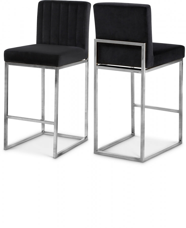 Giselle Velvet Counter Stool Set of Two