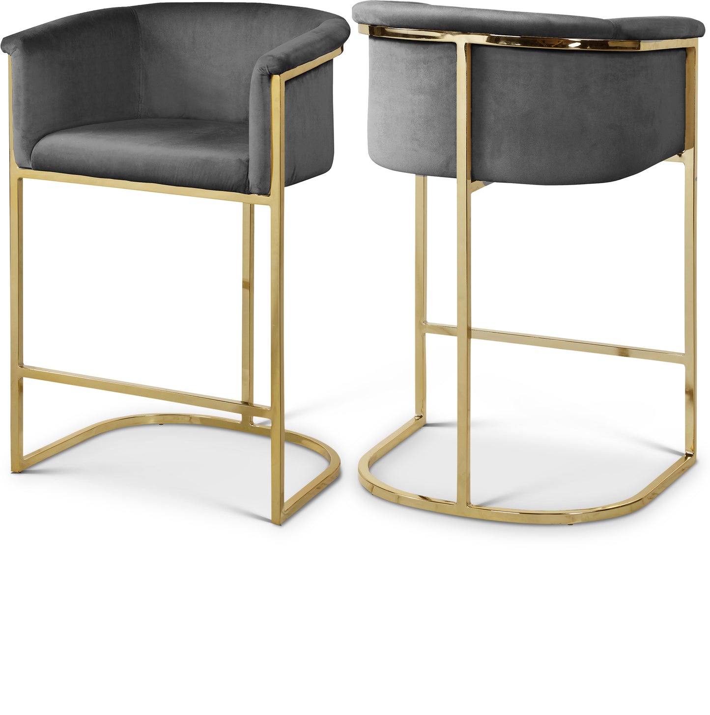 Danielle Velvet Counter Stools