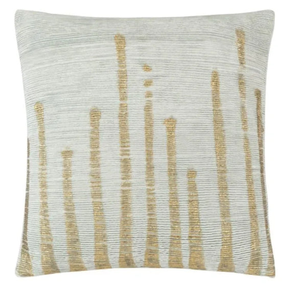 Addy Aqua Gold Foil Pillow