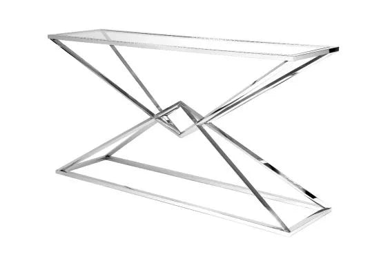Alexus Silver Console Table