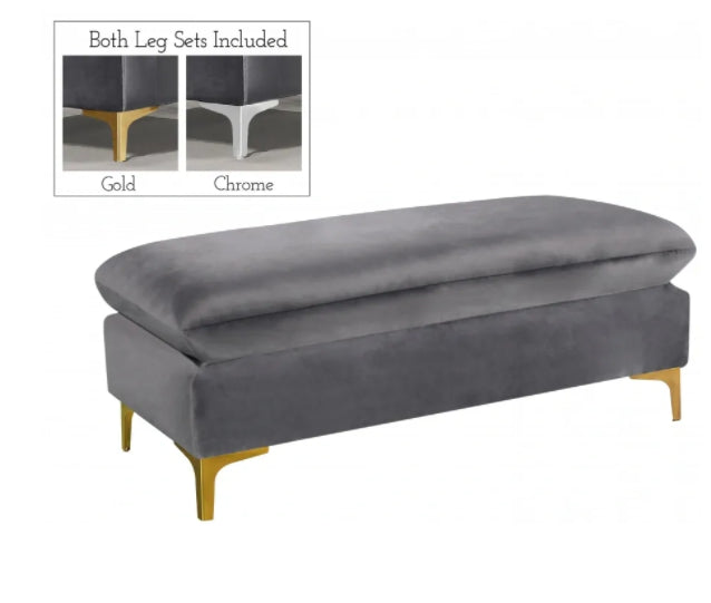 Bailey Velvet Bench