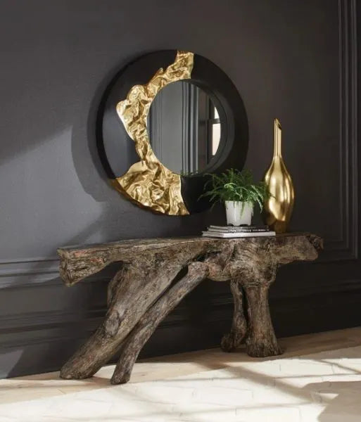 Black and Gold Mirror