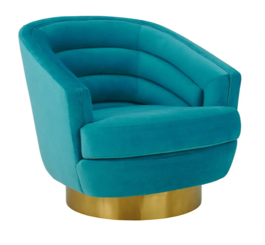 Velvet Swivel Chair