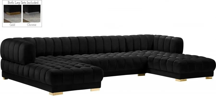 Gabriel 3 Piece Velvet Tufted