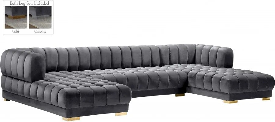Gabriel 3 Piece Velvet Tufted