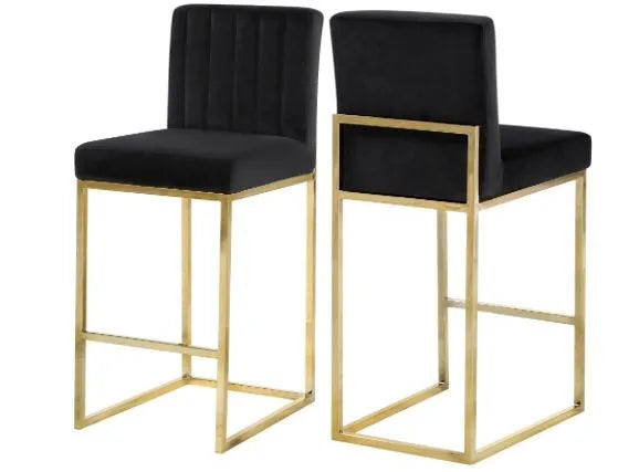 Giselle Velvet Counter Stool Set of Two