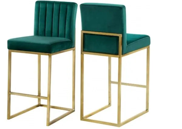 Giselle Velvet Counter Stool Set of Two