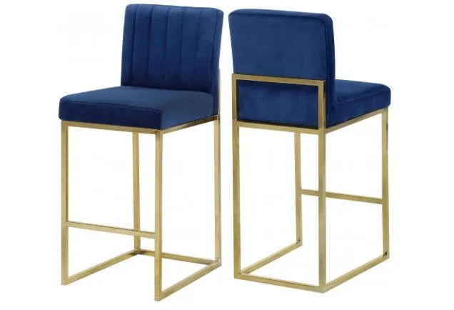 Giselle Velvet Counter Stool Set of Two