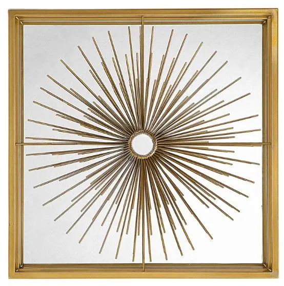 Gold Mirrored Wall Decor