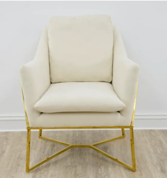 Hunter Cream & Gold Fabric