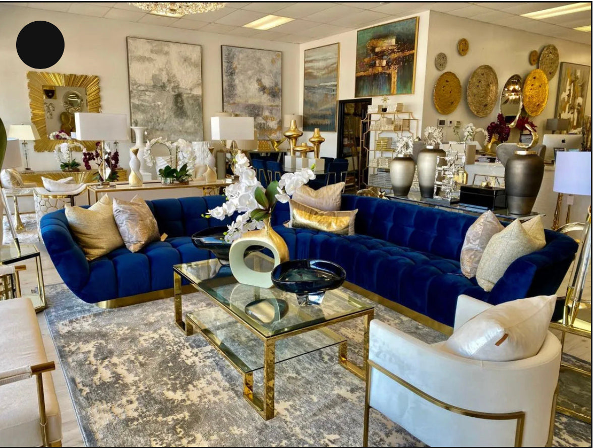 Sectional with Gold Base