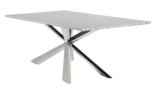 Irene Vein Matte Marble Dining Table