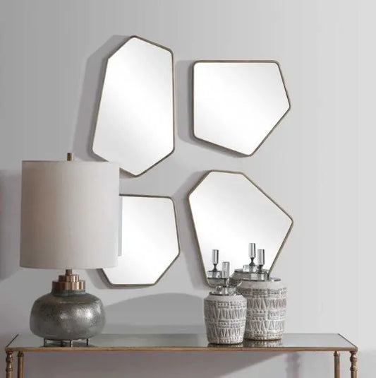 Linn Gold Mirror Set of 4