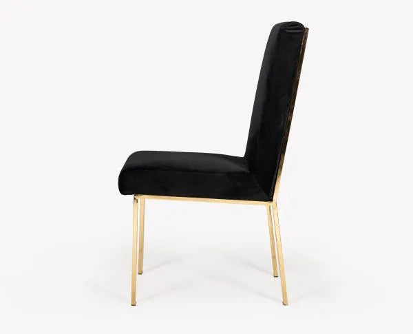Lucy Glass & Gold Dining Table with 4 Chairs