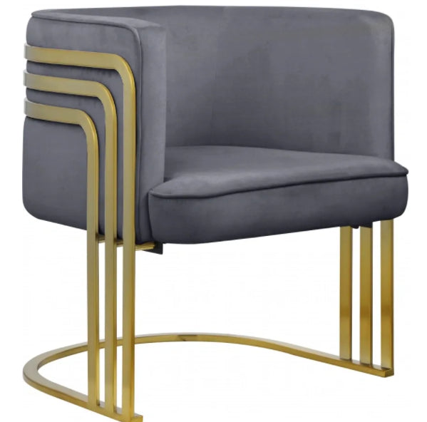 Rene Velvet Accent Chair