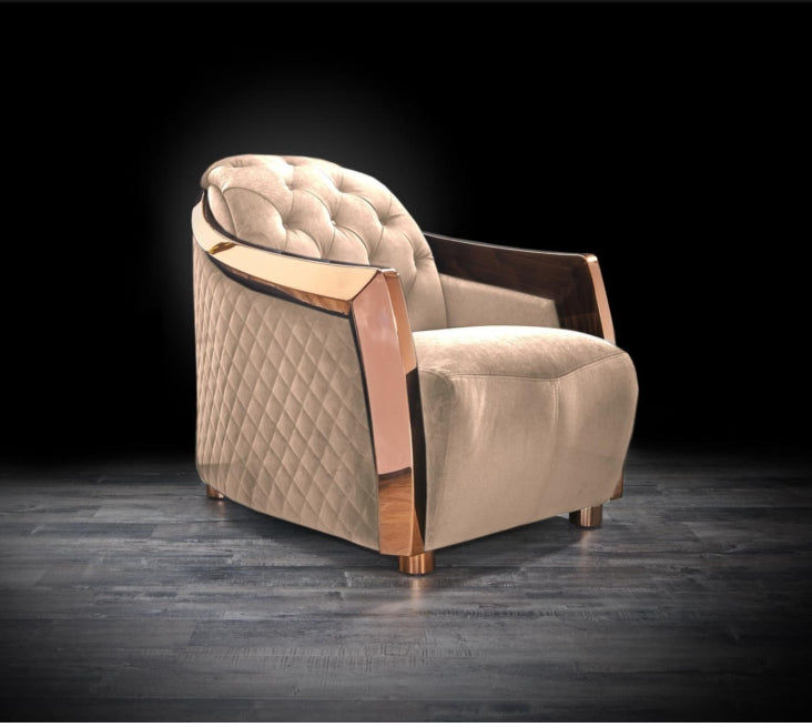 Mandalay Rose Gold Chair