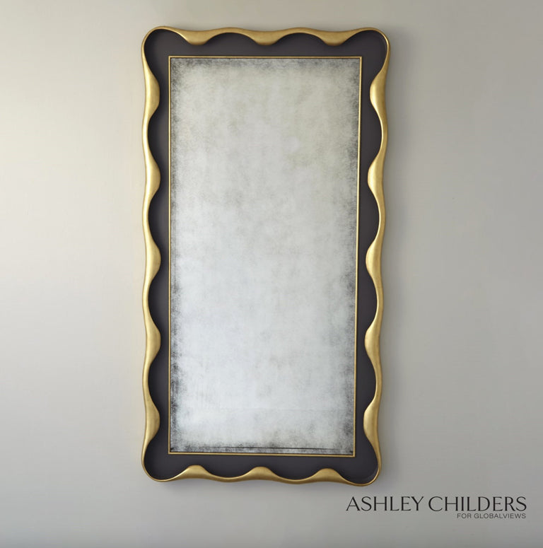 Venus Leaning Mirror - Charcoal Grey