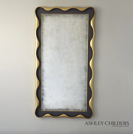 Venus Leaning Mirror - Charcoal Grey