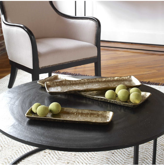 Artisan Trays Antique Gold S/3