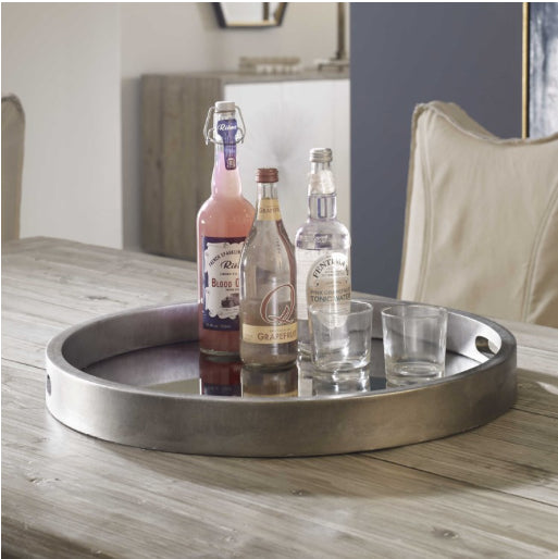 Bechet Tray Antique Silver