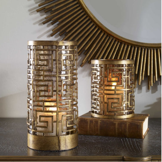 Ruhi Hurricane Candleholders S/2