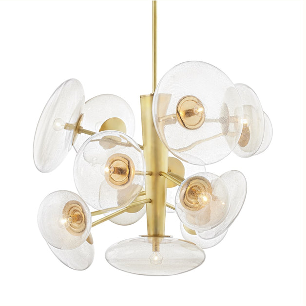 Poster Chandelier Aged Brass
