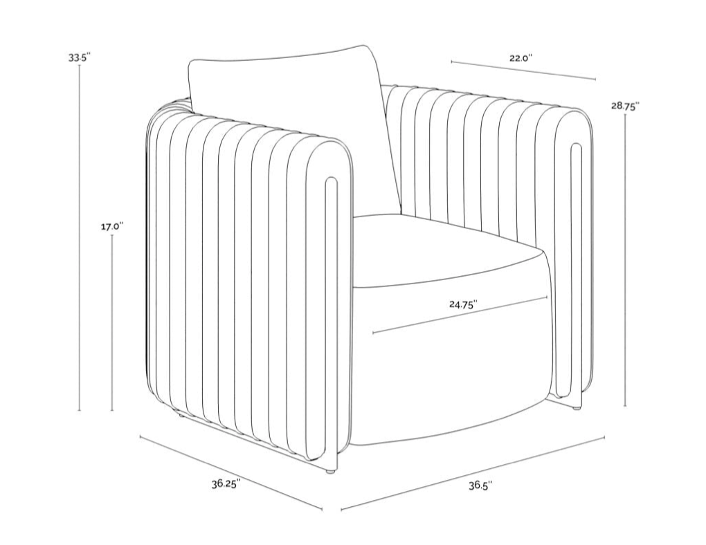 Alix Lounge Chair Black