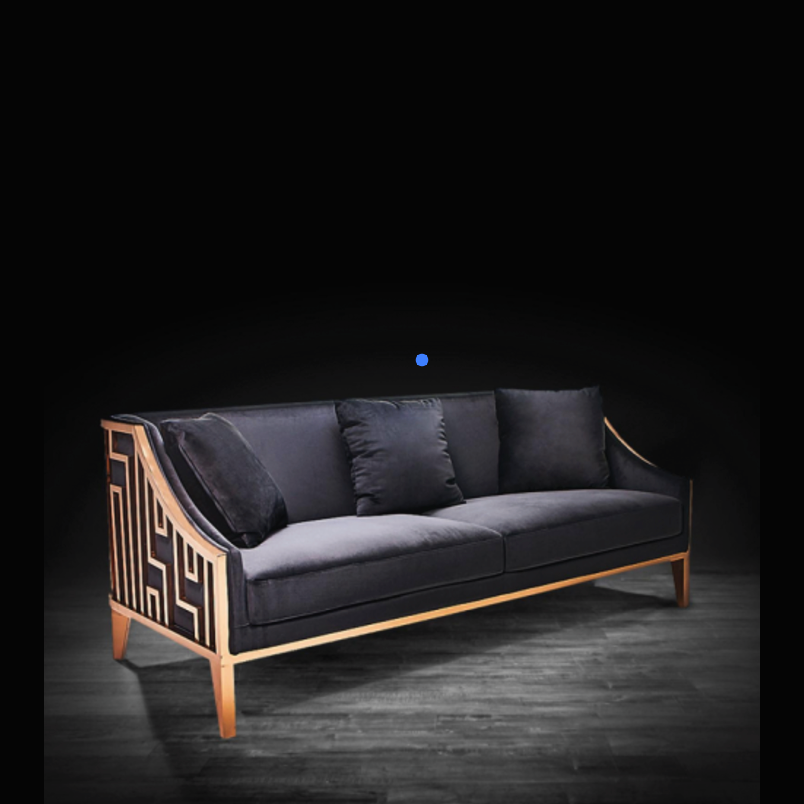 Adriana Titanium Gold Sofa