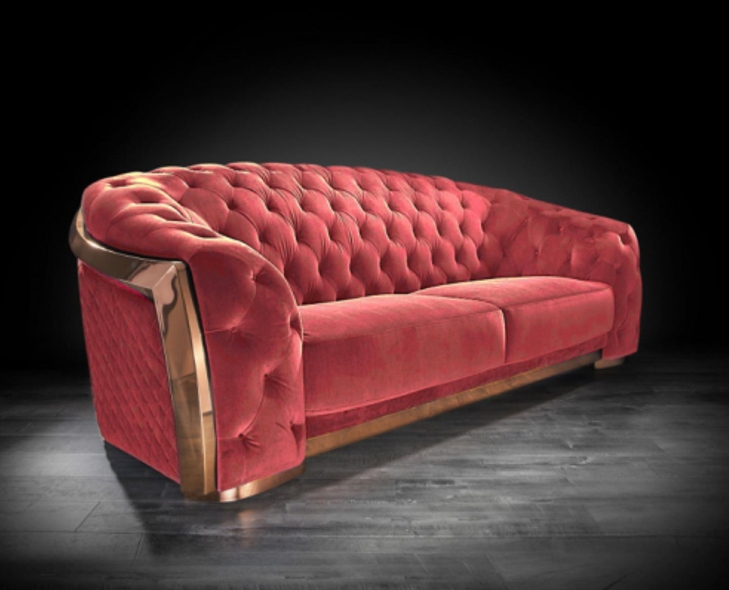 Mandalay Rose Gold Sofa