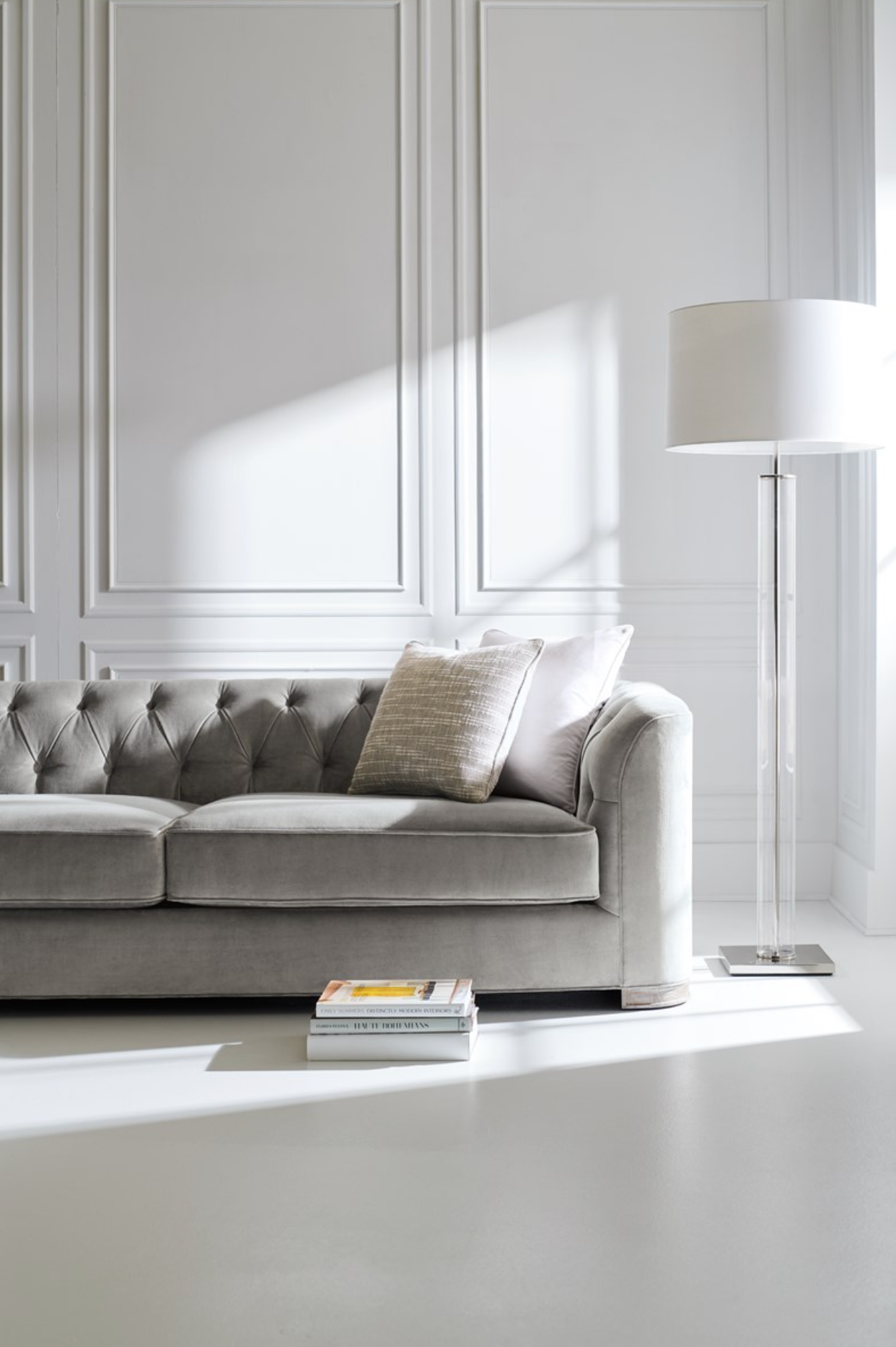 Grey Tuft Sofa
