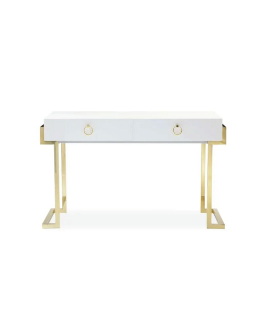 White & Gold Desk