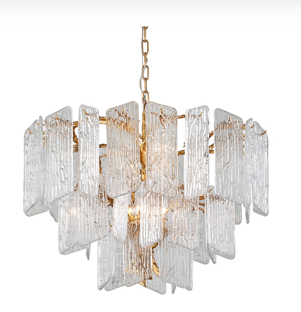 Royal Gold Glass Chandelier