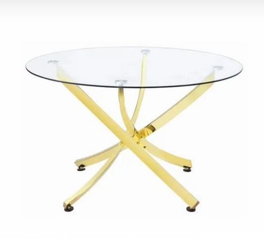 Whitney Glass Top Dining Table