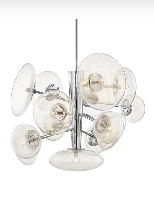 Poster Chandelier Aged Brass