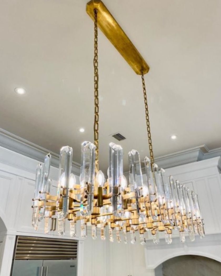 Bonnet Large Linear Chandelier