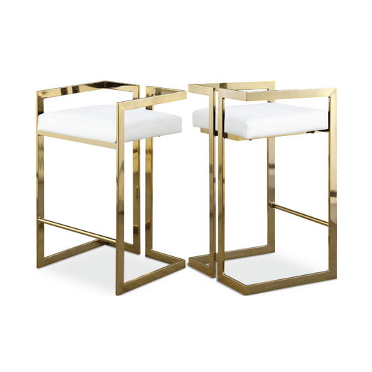 Earnest Faux Leather Counter Stool