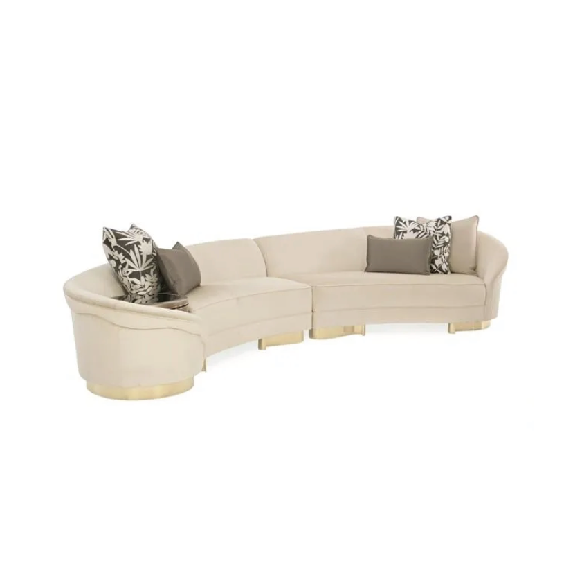 Grandiose Cream Sectional 2 Piece