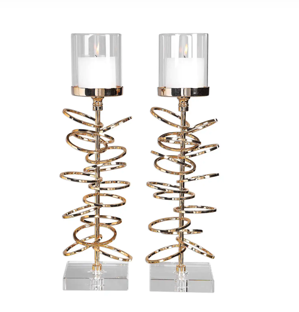 Tara Candle Holders S/2