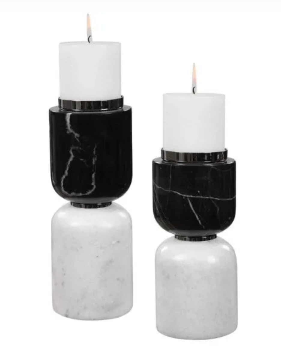 Eclipse Pillar Candleholders