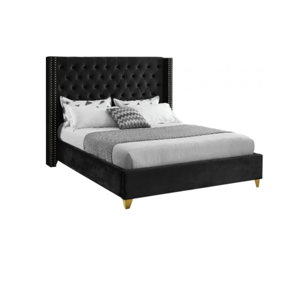 Baxter velvet king bed