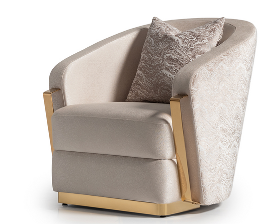 Cosmic Accent Chair Gold