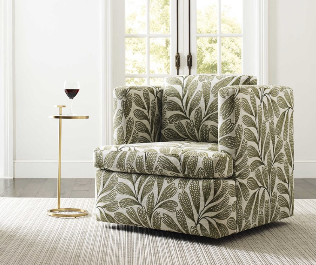Elevated Swivel Chair - Hedge