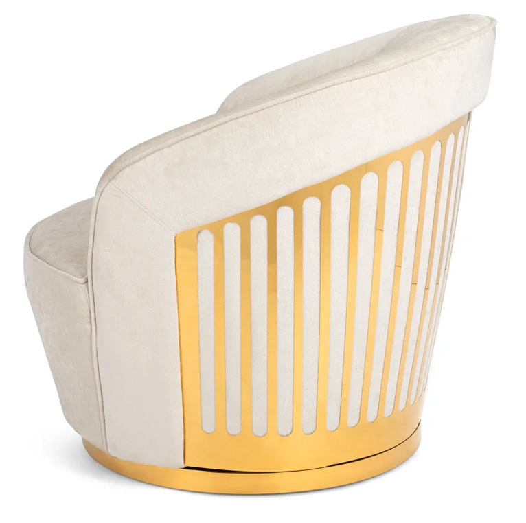 Lina Cream Swivel Chair