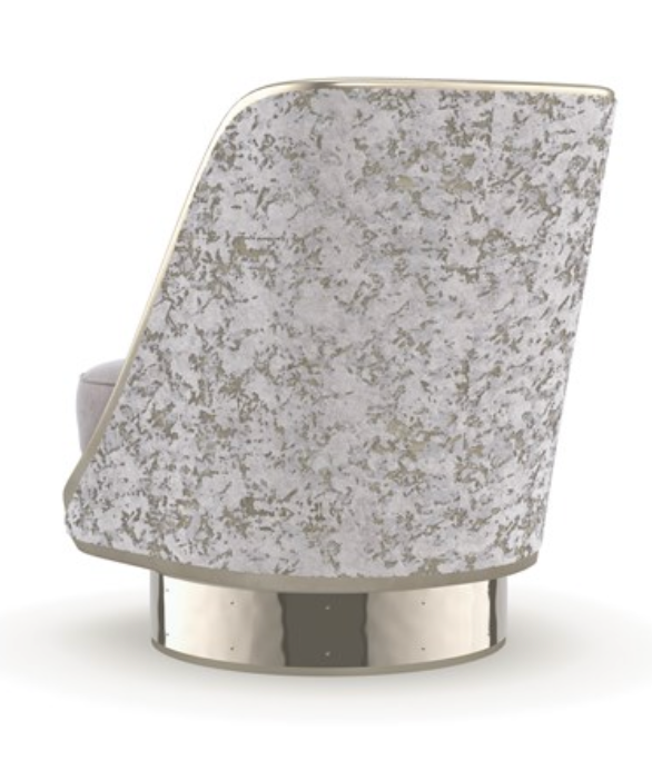 Go For A Spin Gray Lavender Swivel Chair