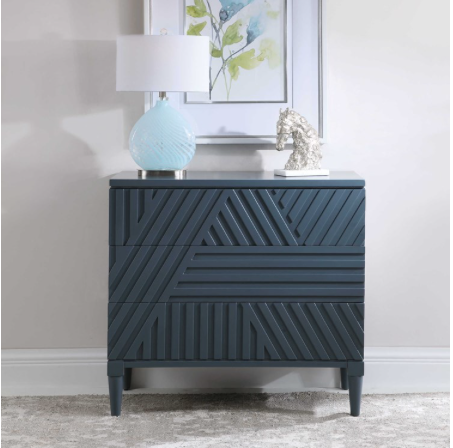 Colby 3 Drawer Chest Blue