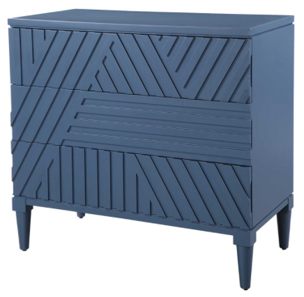 Colby 3 Drawer Chest Blue