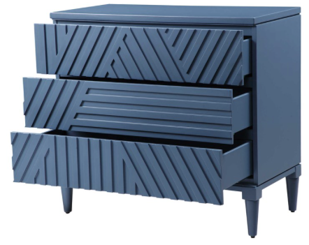 Colby 3 Drawer Chest Blue