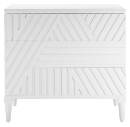 Colby 3 Drawer Chest White