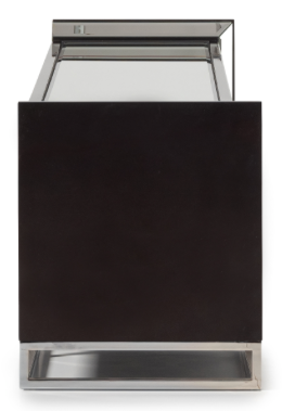 Glossy Charcoal Sand Media Cabinet